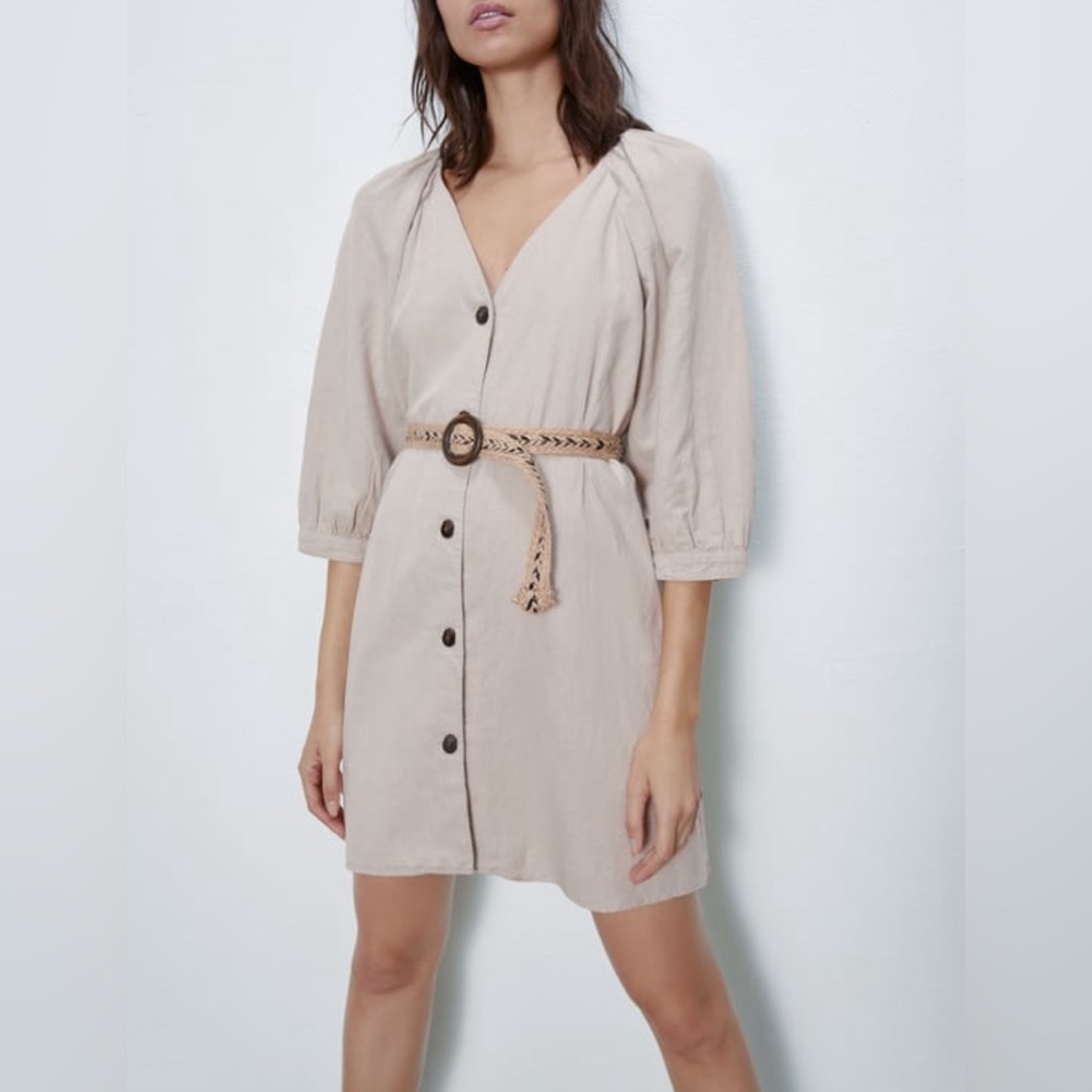 Zara Women’s Mini Dress Size Small Khaki